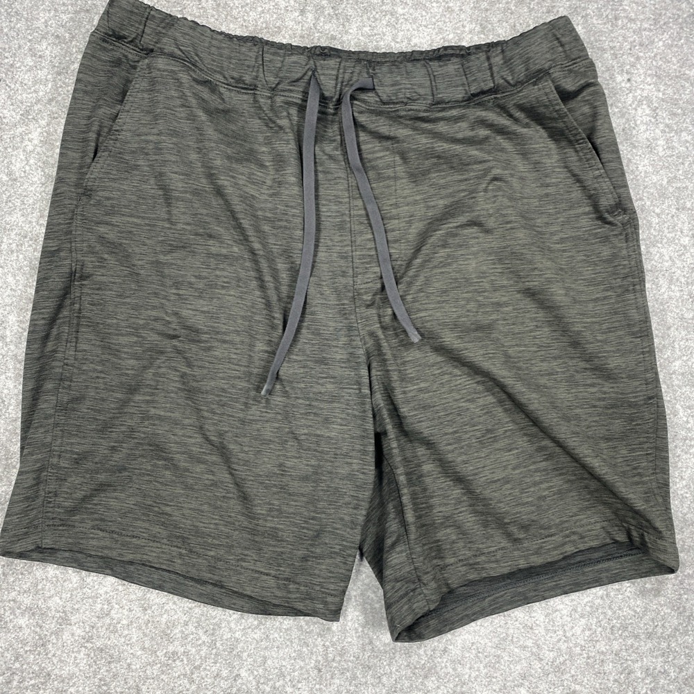 Abercrombie & Fitch Performance Stretch Black Fleece Shorts Mens Size L Athletic